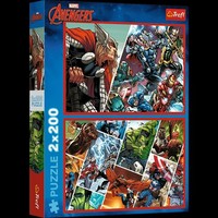 Puzzle Trefl 2X200 Teile Avengers Marvel Disney