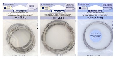 Beadalon  Remembrance  Edelstahl Speicher Draht Spulen für Armbänder