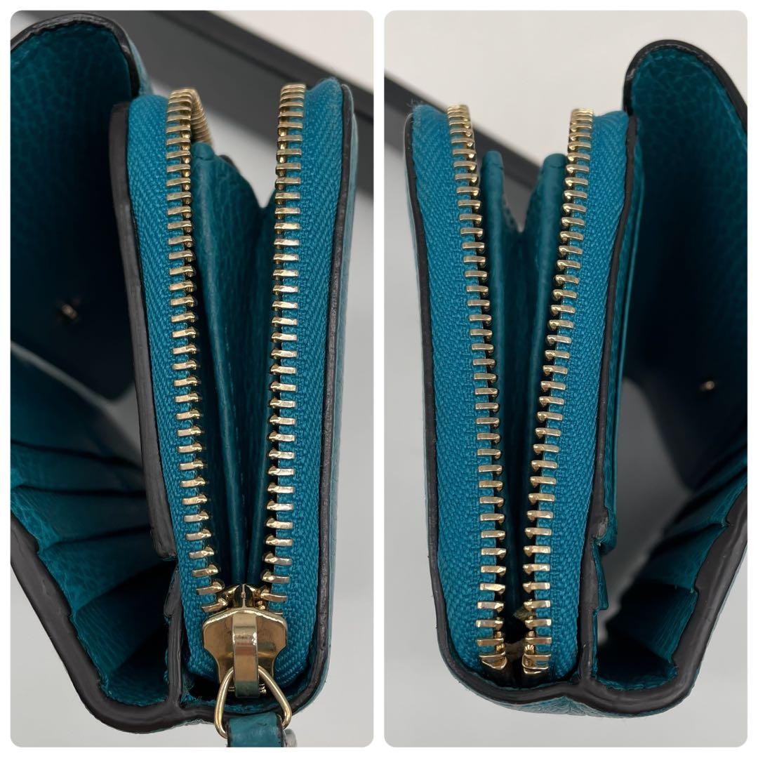 GUCCI Long Wallet Interlocking Double Hook Leathe… - image 9