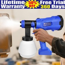 1000ML Spray Gun Cord Fence Wall Paint Sprayer Electric Airless HVLP+4Nozzle