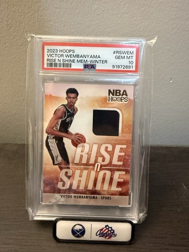 2023 Panini Hoops Victor Wembanyama Rise N Shine Mem-Winter PSA 10 #RSWEM