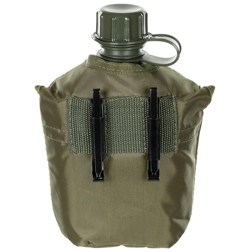 Military Canteen 1L US Plastic Water Bottle With Cover BPA Free Green - Picture 2 of 2
