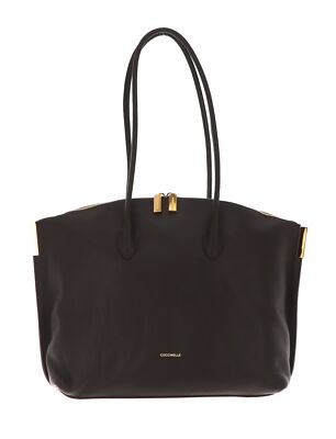 COCCINELLE Estelle Shoulder Bag Schultertasche Shopper Tasche Bark dunkelbraun