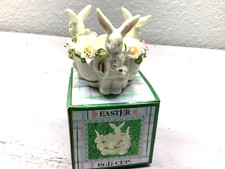 Cracker Barrel Ceramic Easter Bunny Rabbit Eg...