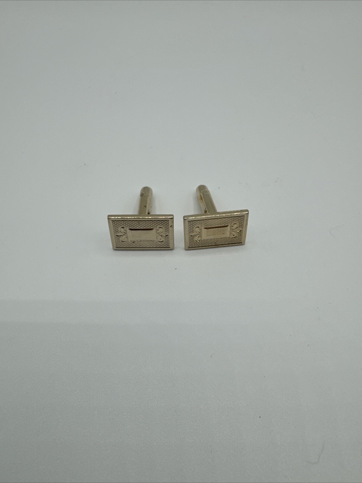 Vintage Rectangular Cuff Link Set - image 1