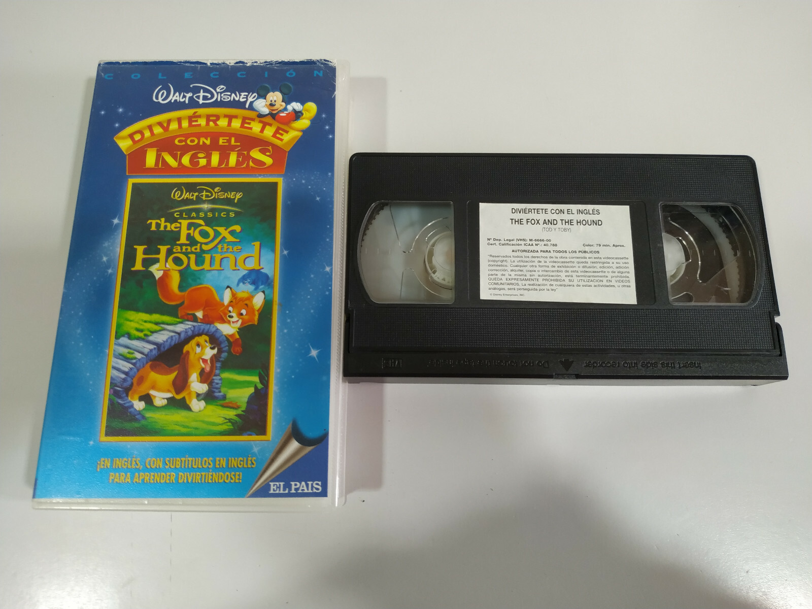 The Fox And The Hound WALT DISNEY - VHS Tape English Con Subtitles - 4T