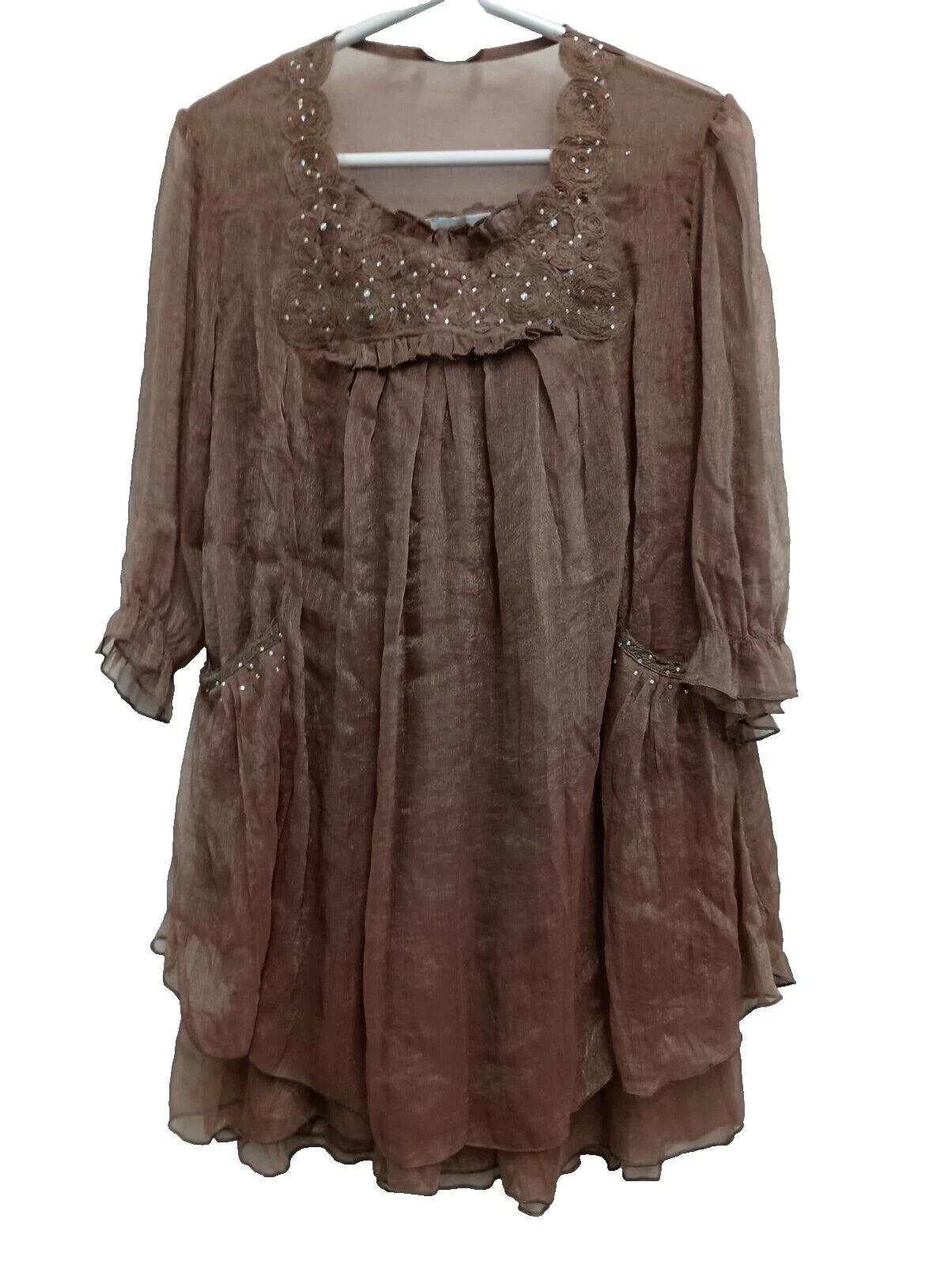 Silk Brown Dresses for Women