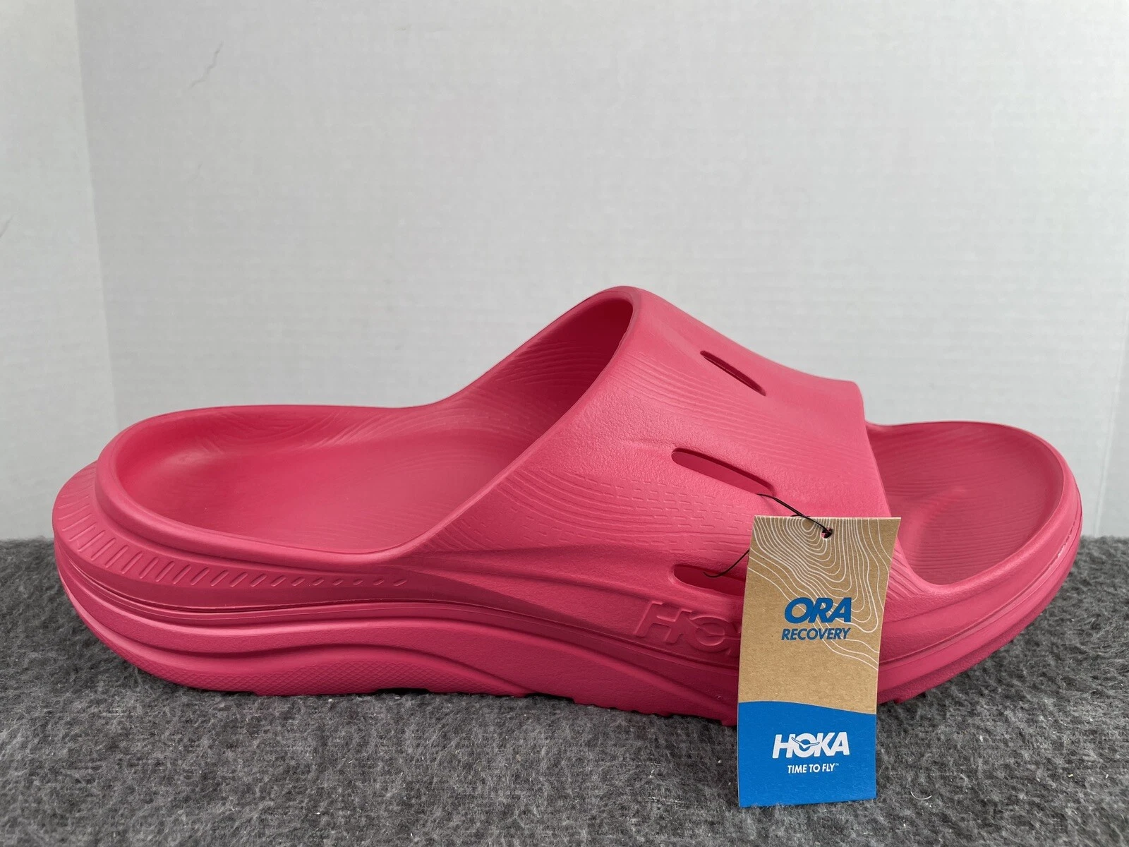 HOKA ONE ONE Sandali HOKA Ora Recovery 3 Slides rosa lampone 1135061 RRSP uomo taglia 12 nuovi con etichette