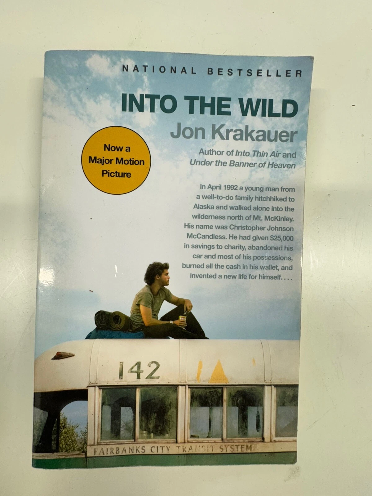 Into the Wild by Jon Krakauer 2007, Trade Paperback book Movie Tie-In
