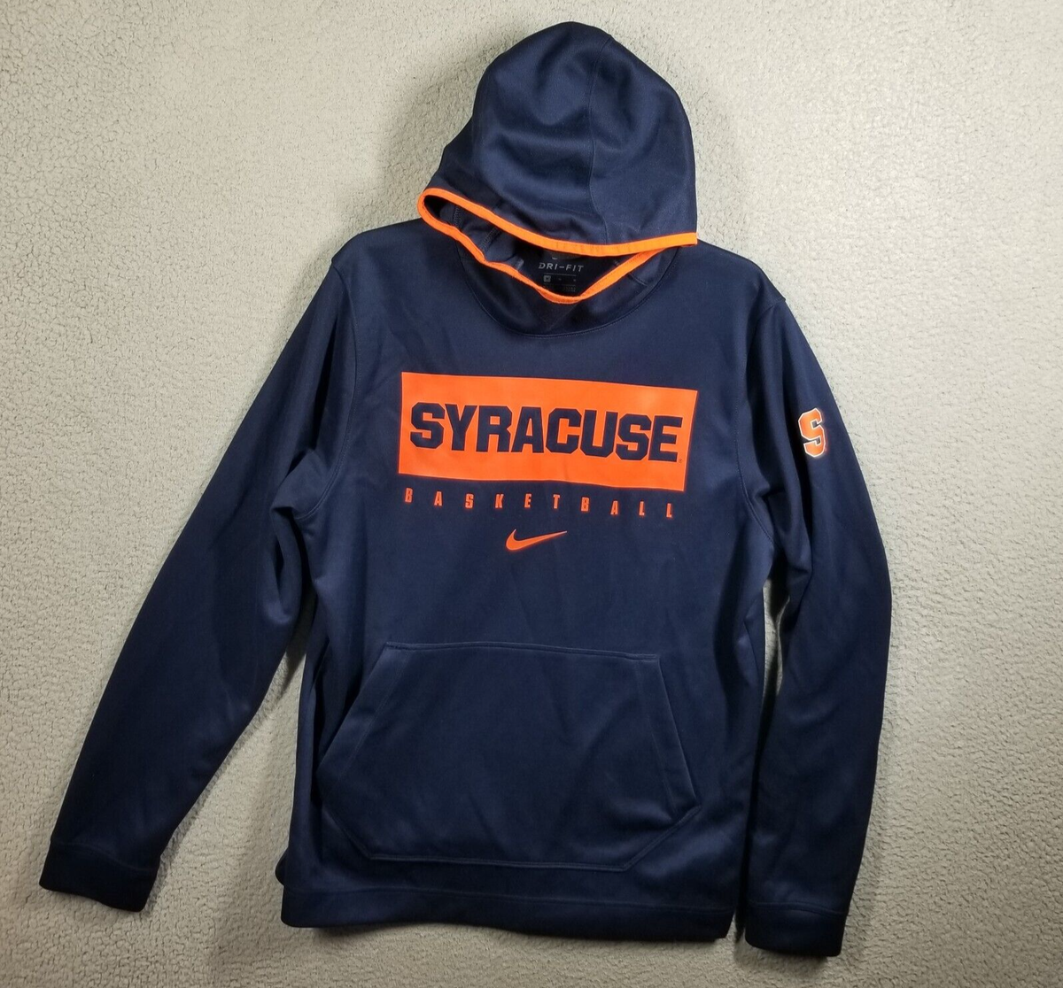 Nike Syracuse Orange Hoodie Mens Medium Blue Sweatshirt Basketball