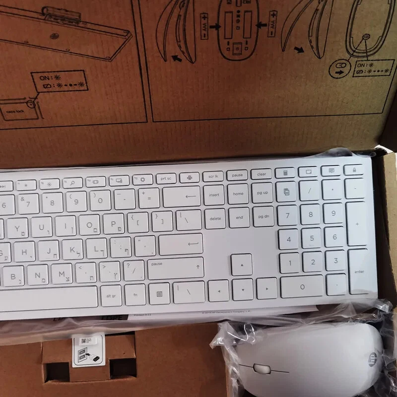Hebrew layout Wireless keyboard and mouse set for HP TPC-C002K TPC-C001M - Image 2 of 4