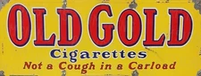 Vintage Old Gold Cigarette Ad Reproduction Metal Sign Tobacco Smoking