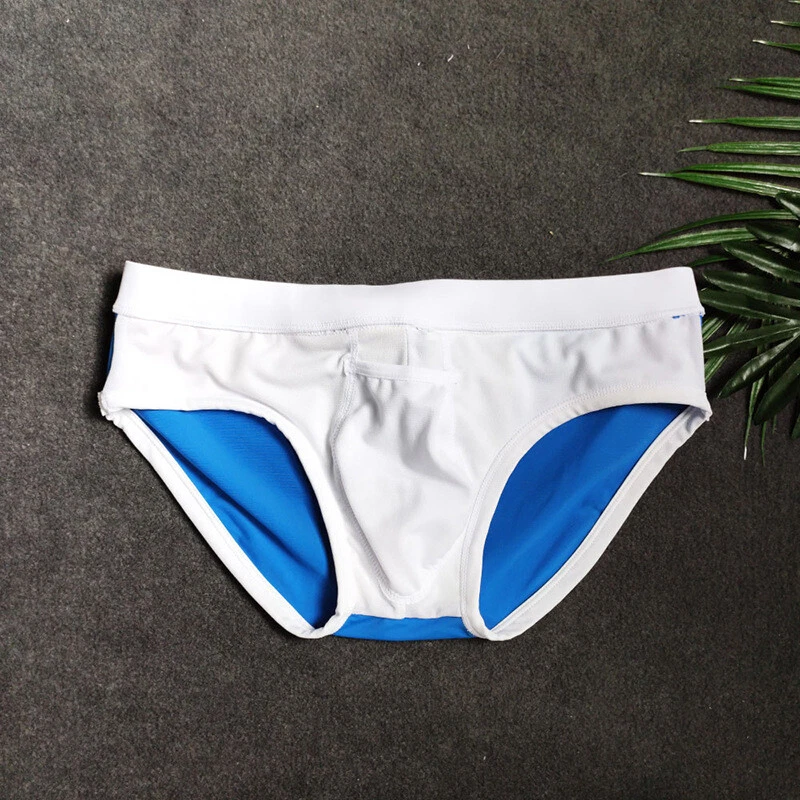 Mens Rainbow Swimming Trunks Stretch Shorts Bikini Briefs Underpants Gay Fashion - Image 2 of 4