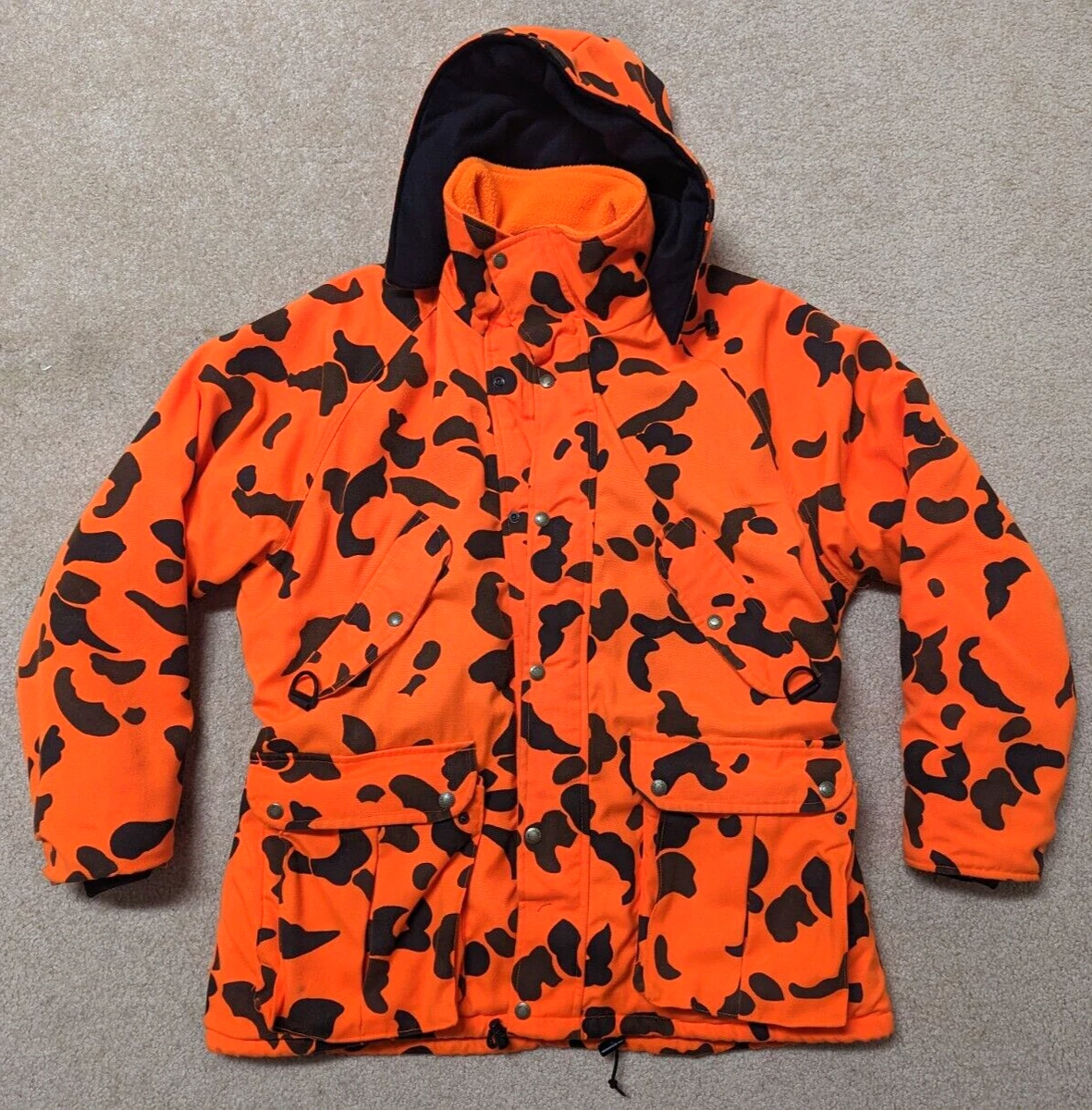 Mens orange camo jacket sale
