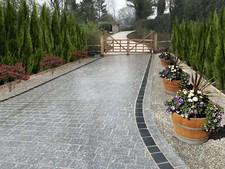 Black- Grey-Brown-Green-Blue-Yellow Block Paving Sample 100x100.