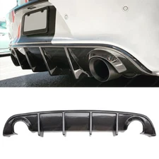 Carbon Fiber Look Rear Diffuser Bumper Lip Fit 15-23 Dodge Charger SRT MDP Style