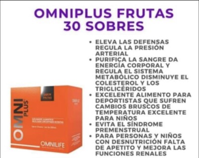 OML PLUS Producto Nutricional OMNILIFE       (gente  que Cuida Ala Gente)