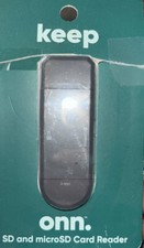 SD and microSD card reader - ONN - BRAND NEW