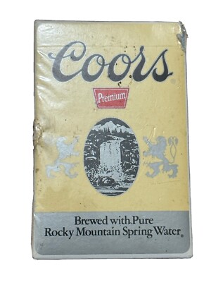 Coors Premium Beer Bridge Size Playing Cards Adolph Coors Co. 1970's Made in USA
