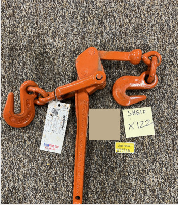 (QTY 1) Dixie Load Binder  Ractchet Type, 3/8'' G7-1/2'' G4, 9,200 LBS. WLL