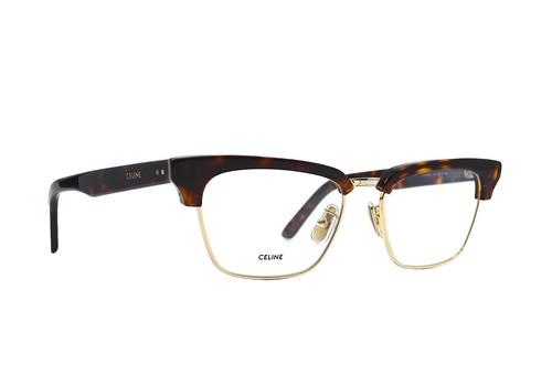 Celine Women Eyeglasses Metal Shiny Rose Gold Demo Round  display picture 1
