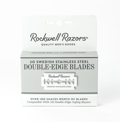 60 ROCKWELL RAZORS DOUBLE EDGE SWEDISH STAINLESS STEEL BLADES - 3 x 20 PACK