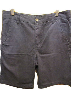MENS FADED GLORY 100% COTTON NAVY BLUE BERMUDA SHORTS SIZE 34 INSEAM 10''