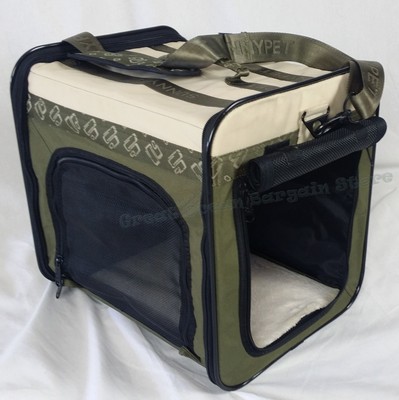 Dog Cat Pets Canvas Carrier Portable Soft Bag Folding Travel Cage