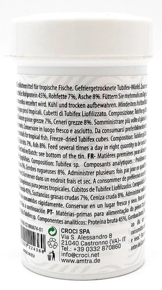 Amtra Pro Tubifex Gefriergetrocknete Würfel Aquarium Fische Futter 100 ml (10g) - Bild 4 von 4