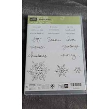 D-21 Stampin Up RETIRED stamp set Endless Wishes, Christmas, cards, Scrapbook