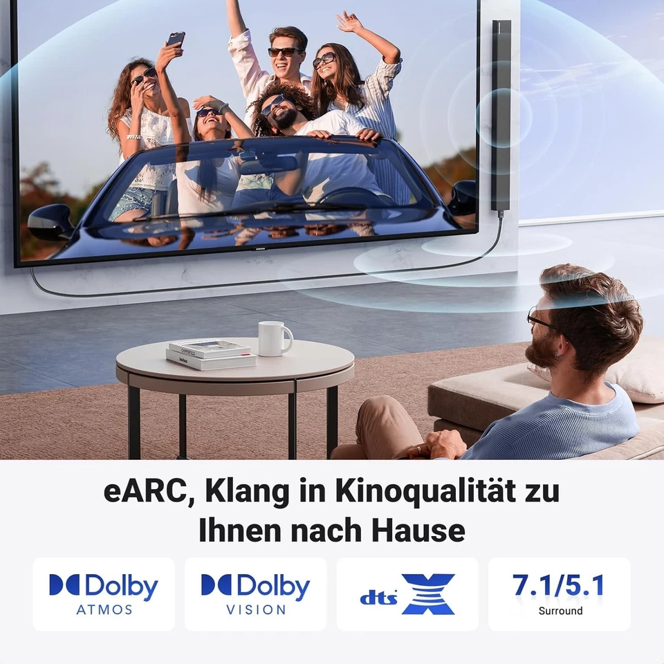 UGREEN HDMI 2.1 Kabel 10K 8K 60Hz 4K 120Hz 144Hz HDMI 8K - 48Gbit/s High Speed - Bild 4 von 4