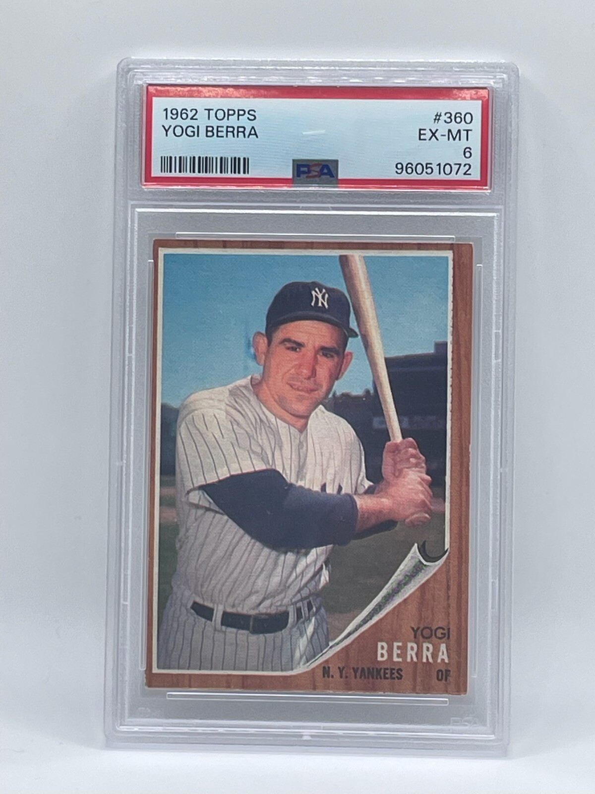 1962 Topps - Yogi Berra #360 Card (PSA 6) (HOF)