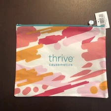 NWT Thrive Causemetics Travel Makeup Bag - "Empowered Women Empower Women"