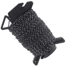 Atwood Rope MFG 125ft Ready Rope Micro Cord Reflective Black Reloadable RRMRS01