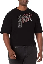 Disney Big & Tall Cruella Spray Fire Men's Tops Short Sleeve Tee Shirt 4XL