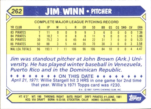1987 Topps TIFFANY MLB Singles Choisissez vos joueurs d'équipe GLOSSY préférés #2 - #266 - Photo 512 sur 520