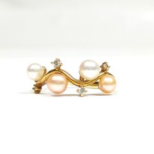 NO TARIFF TASAKI Ring Pearl Gold Yellow Gold Whites 1324324