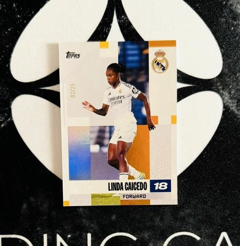 2024-25 Topps Real Madrid Team Set - Linda Caicedo Orange Foil /25