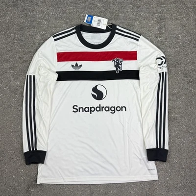 Manchester United adidas Third Authentic Shirt 2024-25 - Long Sleeve Sz L - Image 1 of 4