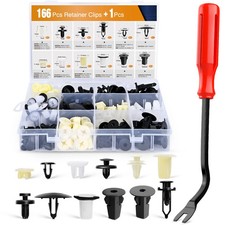 166 Pcs Car Retainer Clips Screw Grommets - 12 Most Popular Sizes  Application