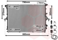 VAN Wezel WasserküHler MotorküHler GelöTet FüR Audi Q7 4LB 3.0 TDI Quattro