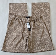Banana Republic Women's Wide Leg Pants Drawstring Pocket Elastic Waist XS Taupe