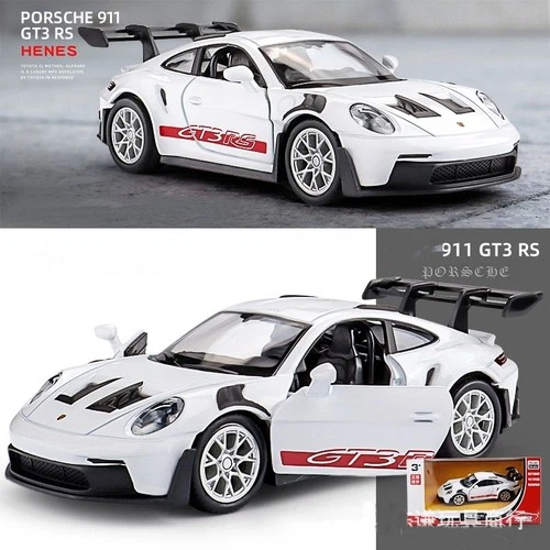 1:36 Porsche 911 GT3 RS Diecast Model Pull Back Car Metal Vehicles Kids Toy Gift - Picture 2 of 8