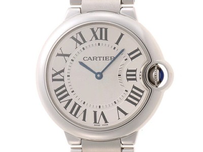 Cartier Ballon Bleu MM / SS W6920084 Stainless Steel 33mm Silver Dial #DW1489