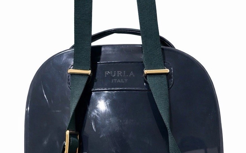 FURLA SINCE 1927 ITALY リュック Furla Candy Jelly Mini Backpack Blue Teal Italy PVC Y2K Resort Bag