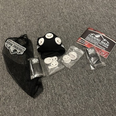 High Altitude/Elevation Training Mask Black White