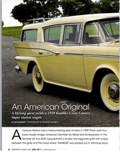 1959 Amc Rambler 6 Super Cross Country Wagon 6 Pg Review - Yellow