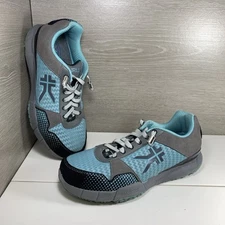 Kuru Quantum Womens Gray Glacial Blue Comfort Trainer Sneaker Shoes Size 9