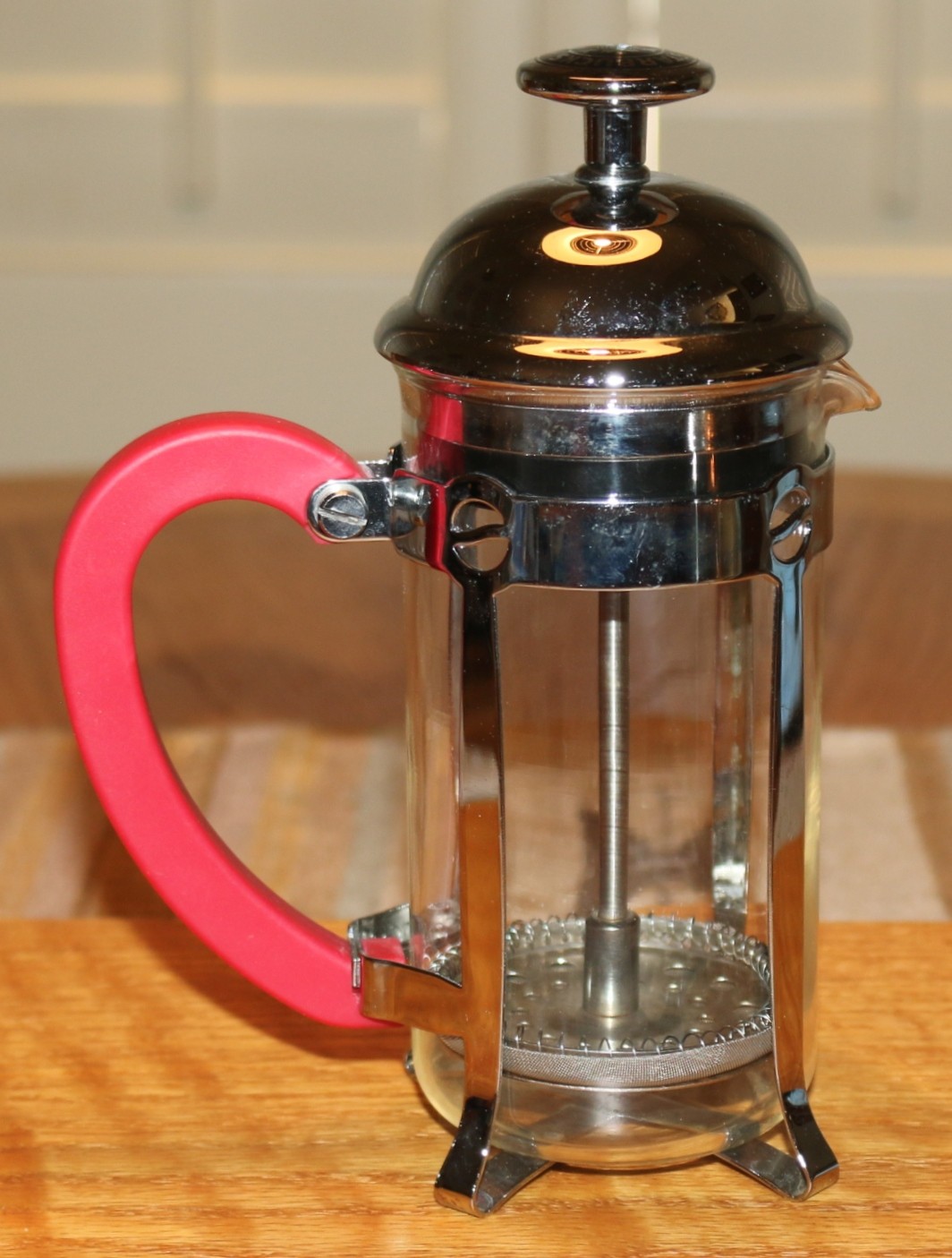 Coffee Maker With Red Handle
