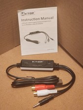 V.TOP USB2.0 Analog Audio Capture Card Device Compatible for Windows / Mac AV202